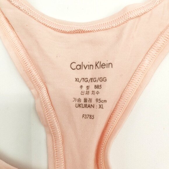 Calvin Klein Women’s Light Pink Modern Cotton Raceback Logo Bralette XL NWT - Picture 4 of 6